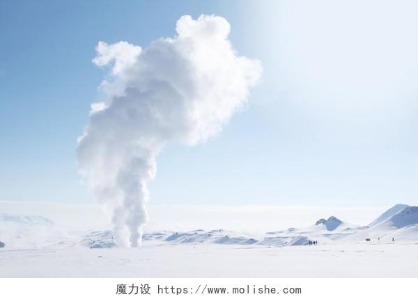冬季旅游摄影天空风景背景图片